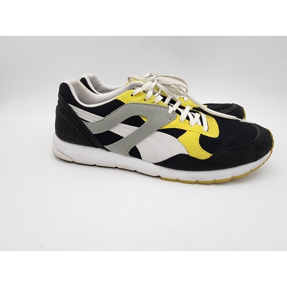 Puma Other - Puma Future R698 Lite Trainers Mens Size 11 Black Yellow Grey White
